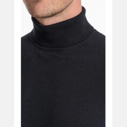 Klasyczny, bawełniany GOLF męski CZARNY sweter  MORAJ